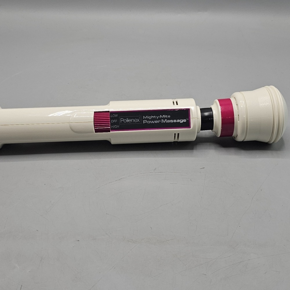 Vintage Pollenex Mighty-Mite Power Massage Wand Stick Vibrating Massager WM5